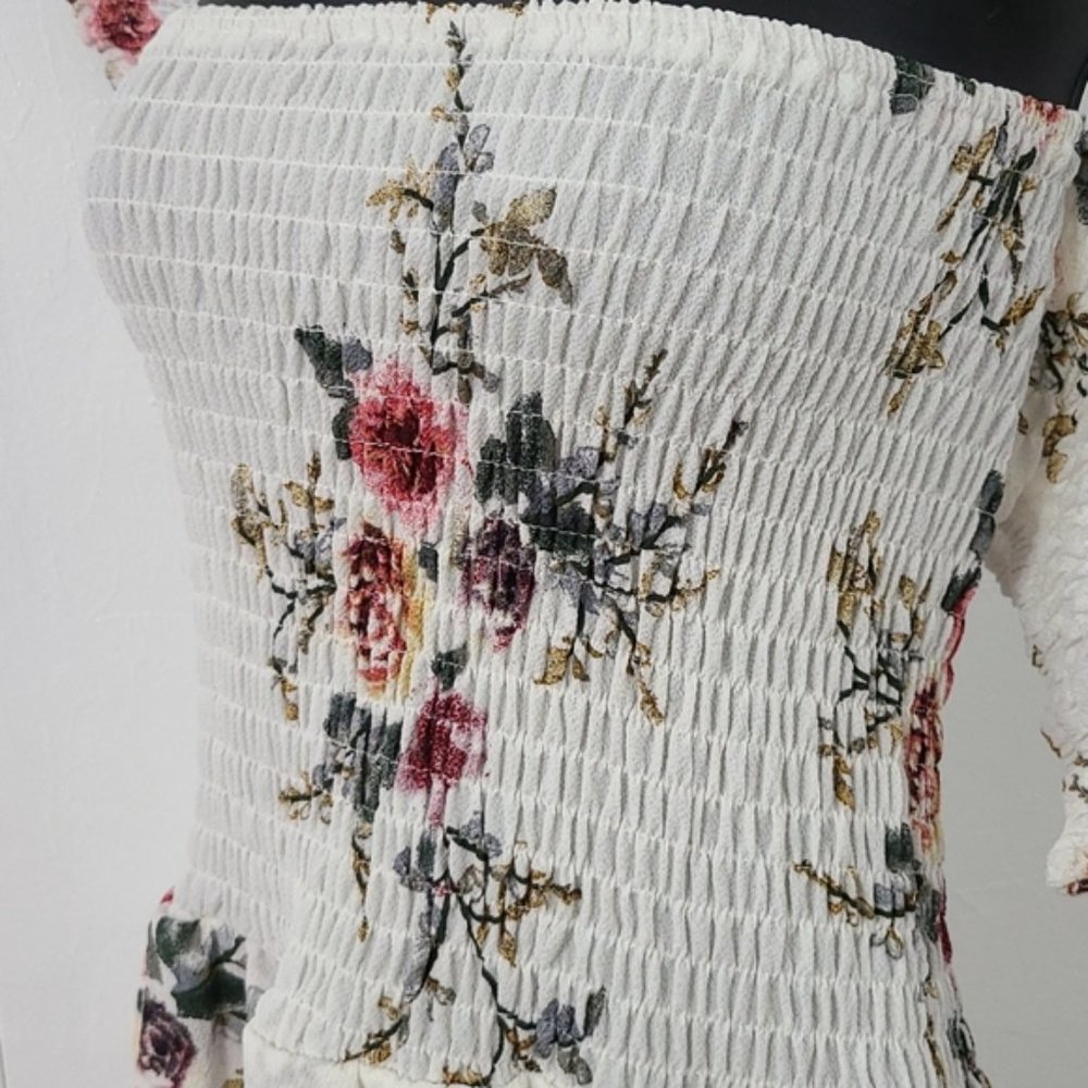 NEW XL Floral Off the Shoulder Maxi Dress - Picture 9 of 15